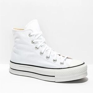 Converse White Canvas High-Top Sneakers
